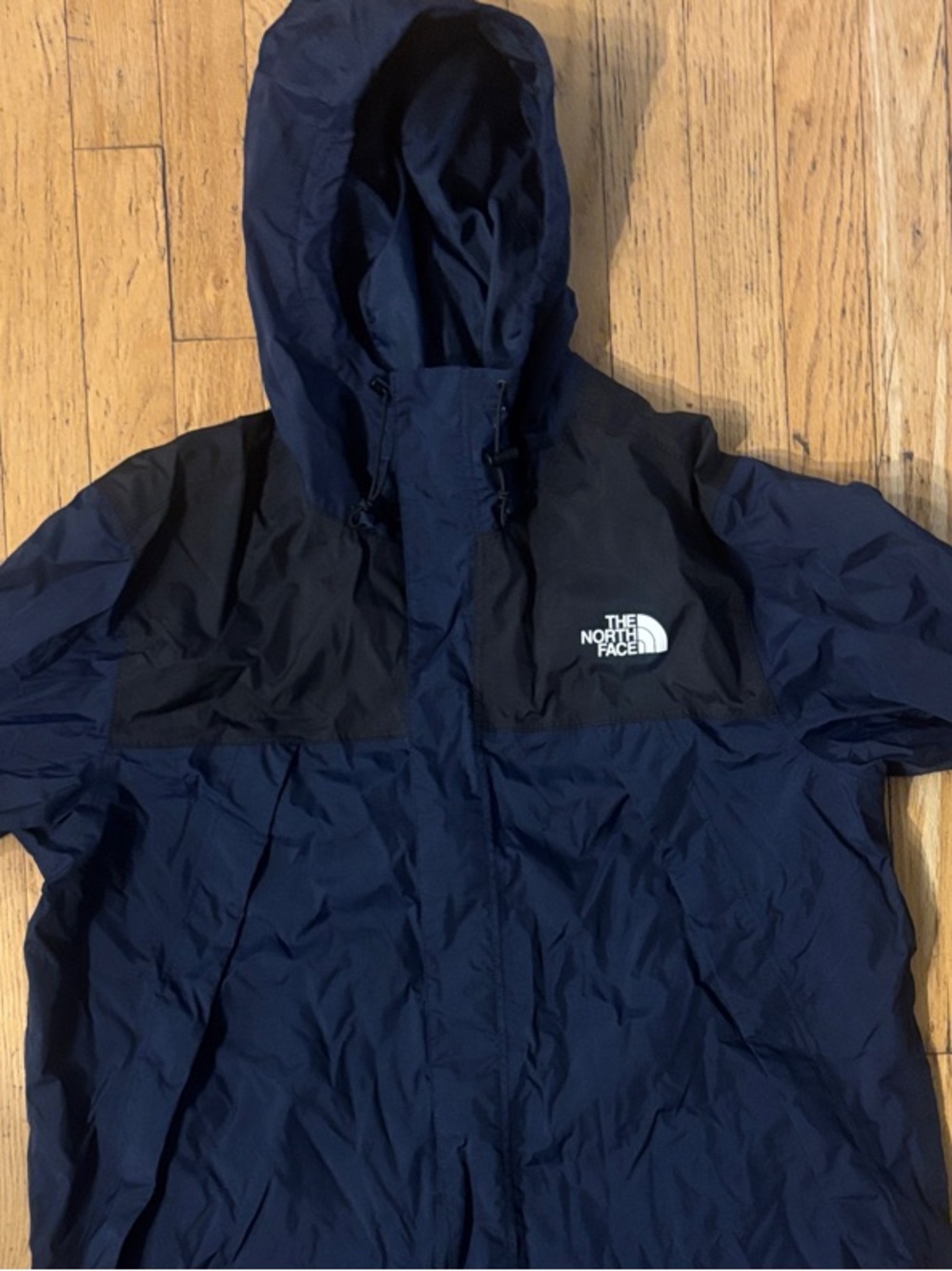 The North Face Antora DryVent Colorblock Rain Jacket - Blue & Black - Large - Picture 3 of 11